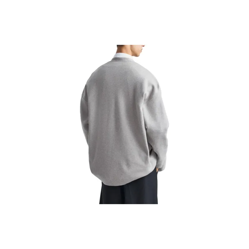 ZARA Knitwear Men Zebra Print Gray-2
