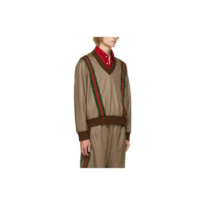 GUCCI Sweatshirts Men Brown-3