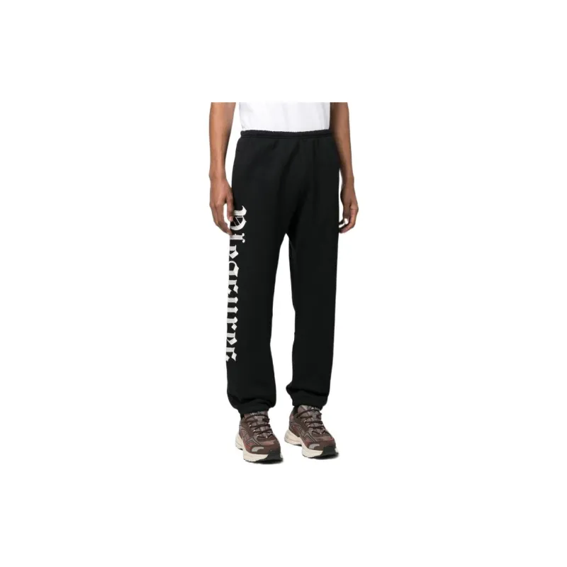 PLEASURES Knitted Sweatpants Men Black-3