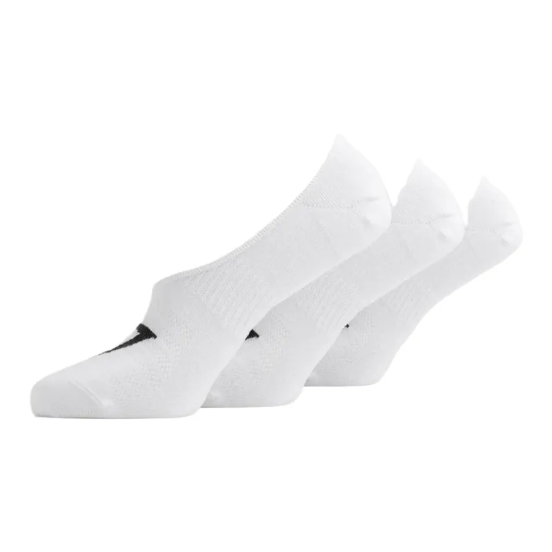 GYMSHARK No Show Socks 3pk No-Show Socks Unisex 3 Pack White-0