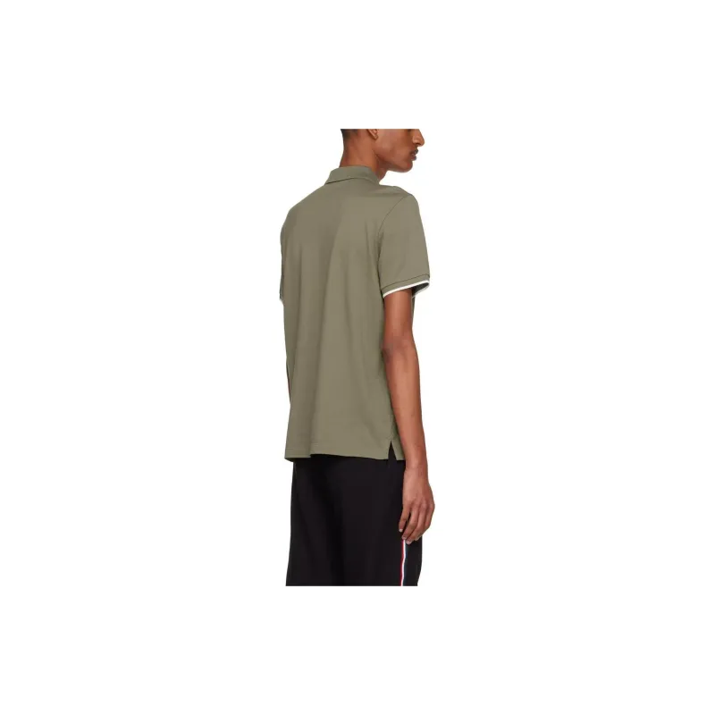 Moncler Polo Shirts Men Green-3