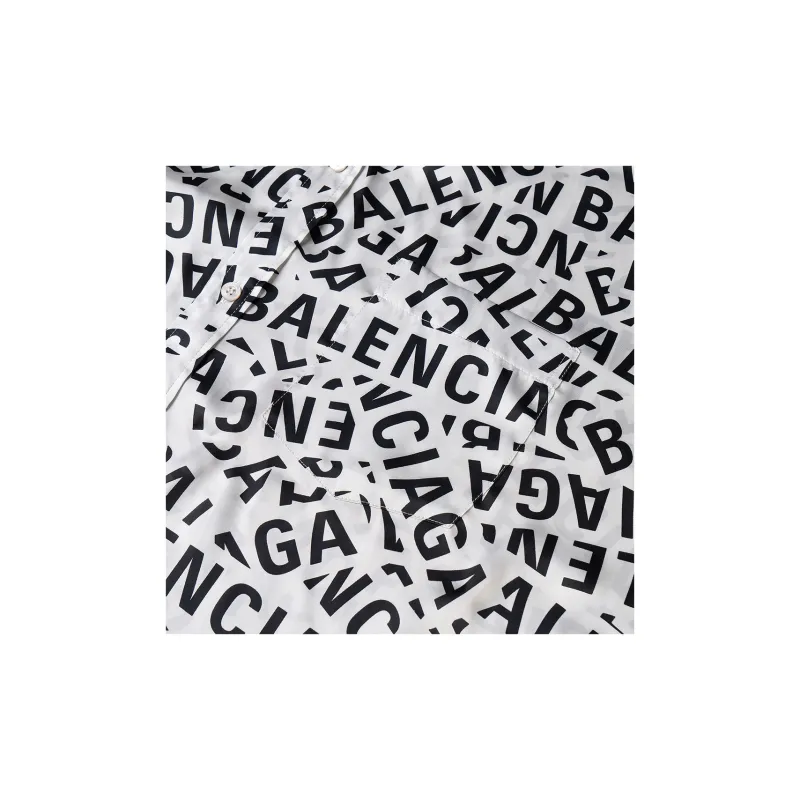 Balenciaga Logo Strips Large Fit Shirt-6