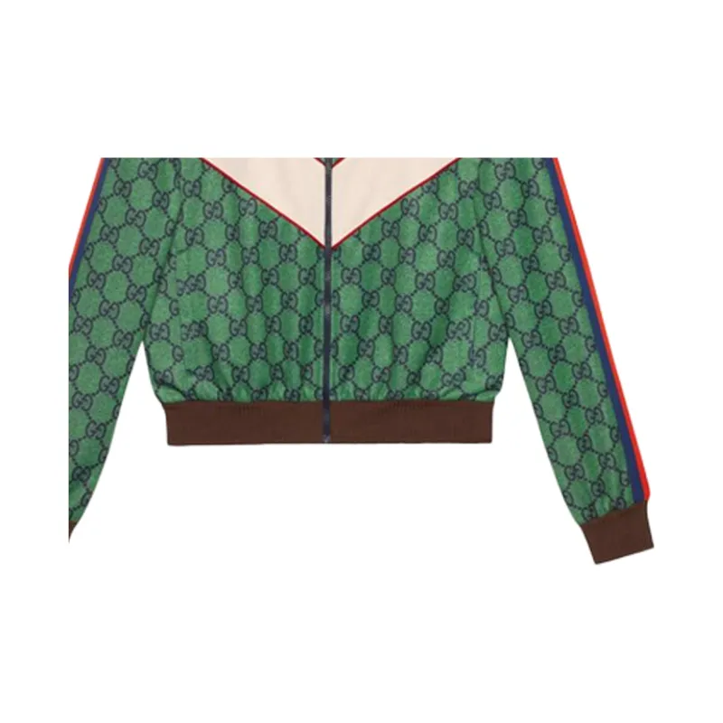 GUCCI Gg Jersey Zip Jacket With Web-5