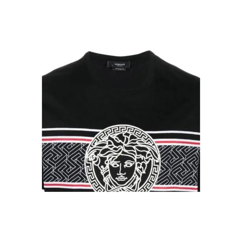 VERSACE Medusa Printed Crewneck T-Shirt-4
