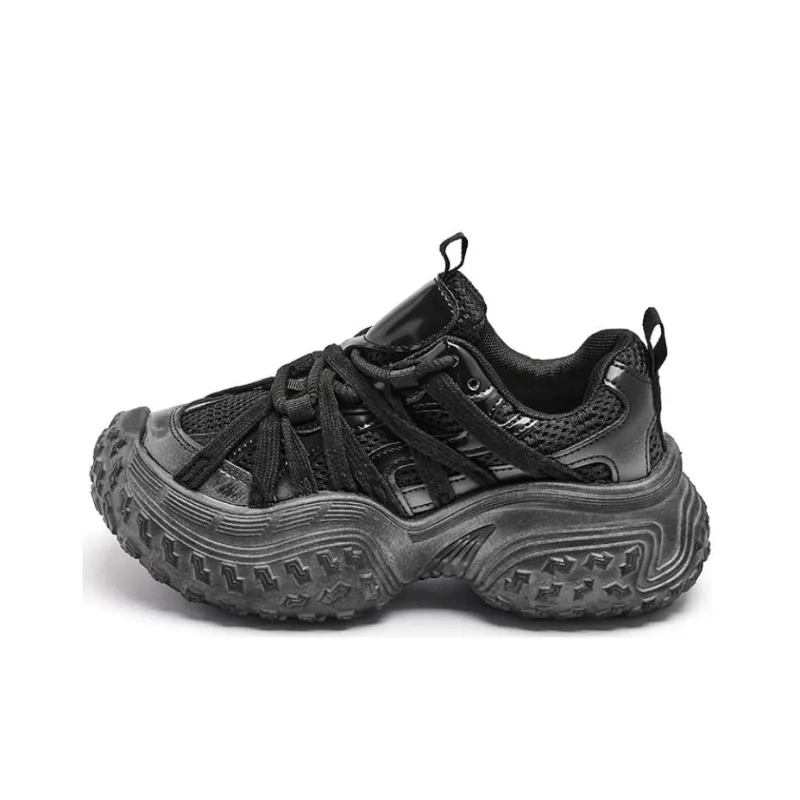 AGSDON Cushioned Slip Resistant Low Top Chunky Sneakers Women's Beige-5