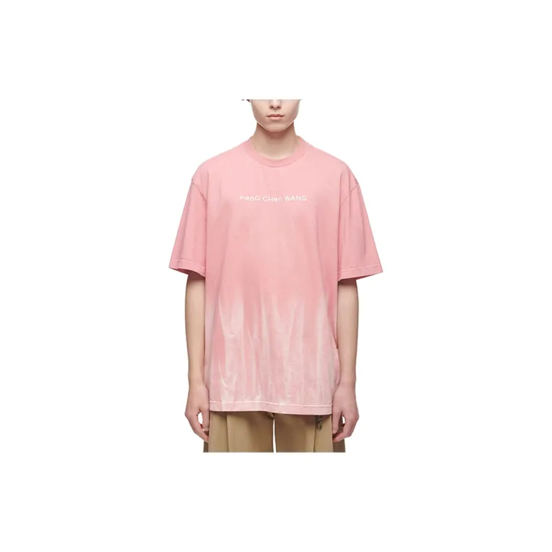 Feng Chen Wang T Shirts Men Pink White-1