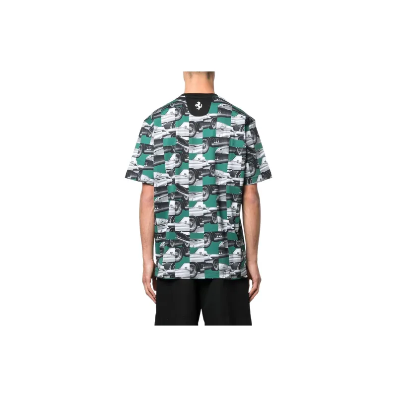 Ferrari Car-motif Cotton T-shirt-3