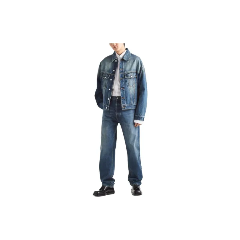 PRADA Trucker Button Up Denim Jacket-1