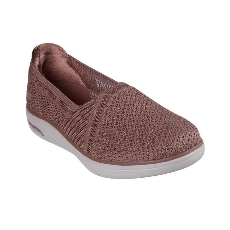 Skechers Arch Fit Anti-Slip Wear-Resistant Low-Top Casual Shoes Women's Dark Red-3