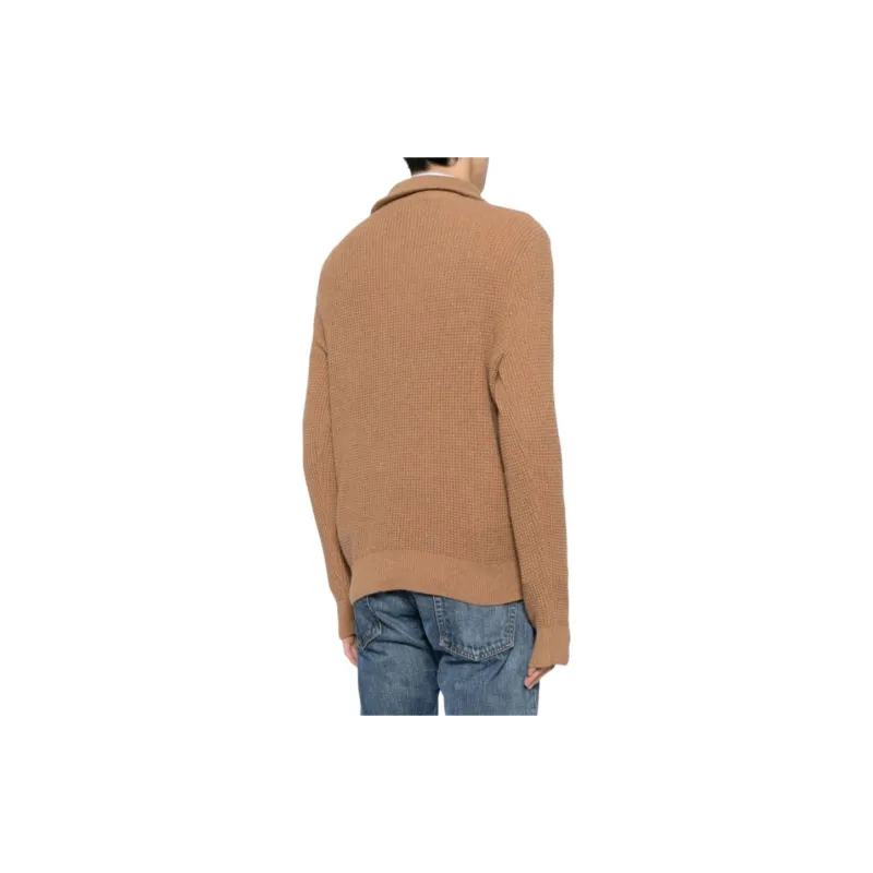 Polo Ralph Lauren Waffle Knit Zip up Jumper-1