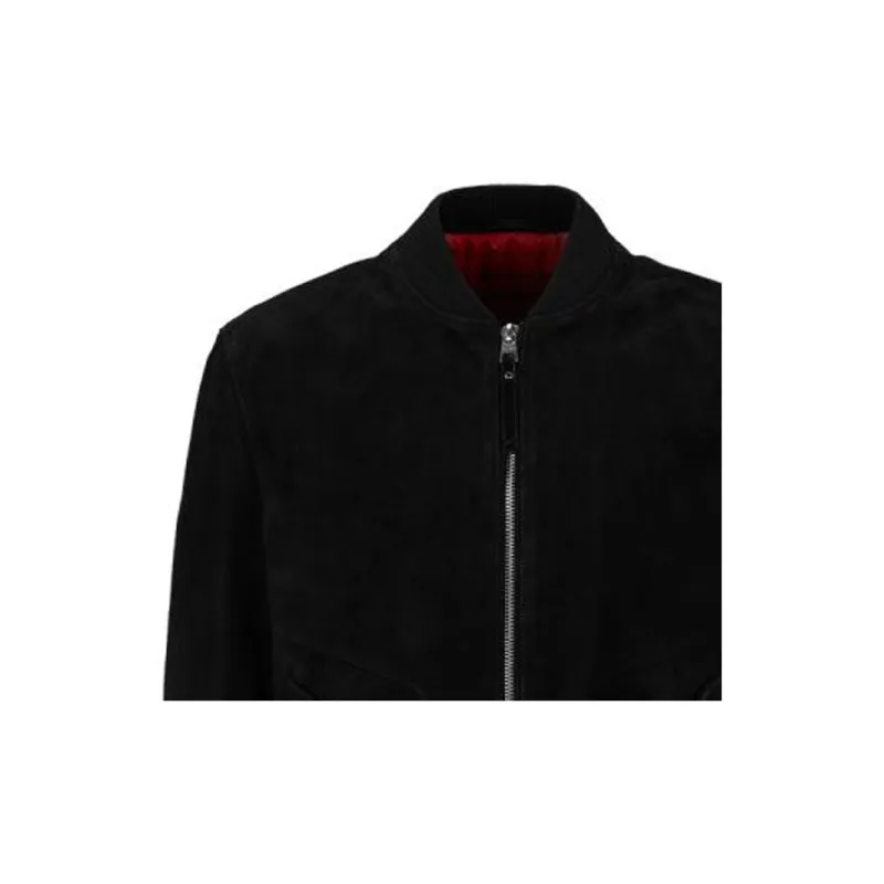 HUGO BOSS FW23 Leather Jacket Men's Black-1