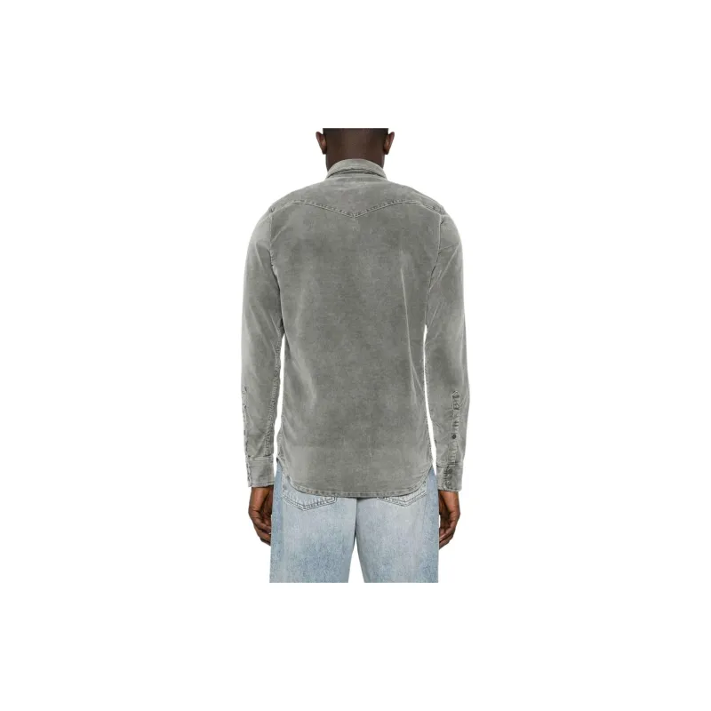 DIESEL Shirts Men Gray-2