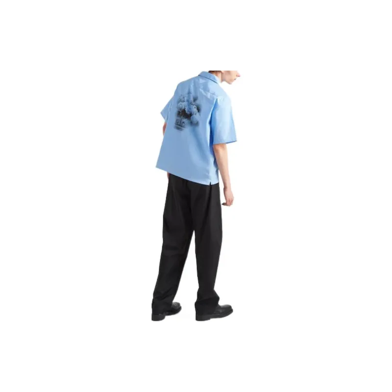 PRADA FW22 Shirt Men's Sky Blue-2