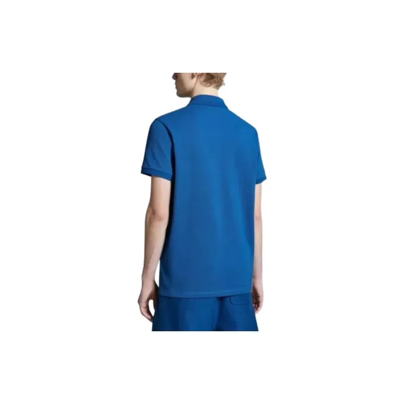 Moncler Logo Embroidered Ribbed Collar Polo Shirt-2