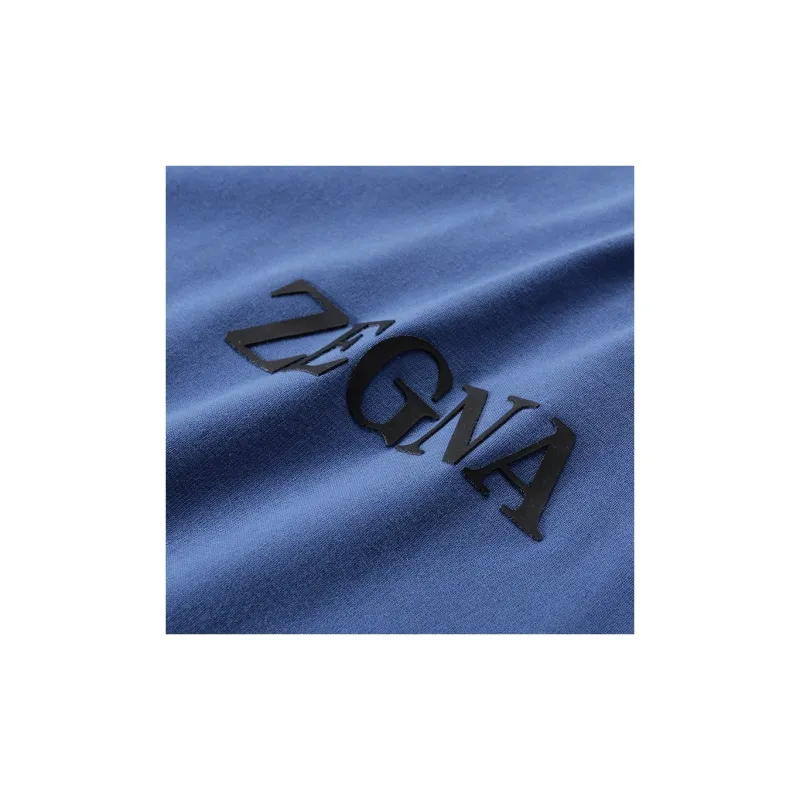 Ermenegildo Zegna Logo Detailed Crewneck T Shirt-2