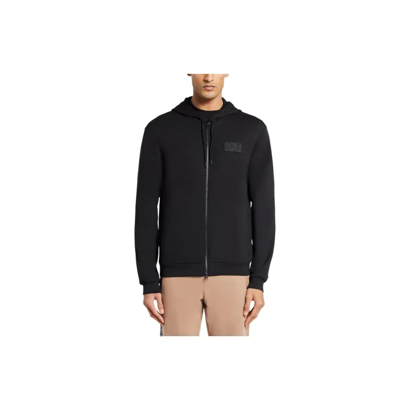 EMPORIO ARMANI Logo appliqué Zip up Sweatshirt-2