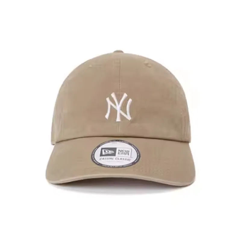 New Era Cotton Baseball Caps Unisex Khaki-1