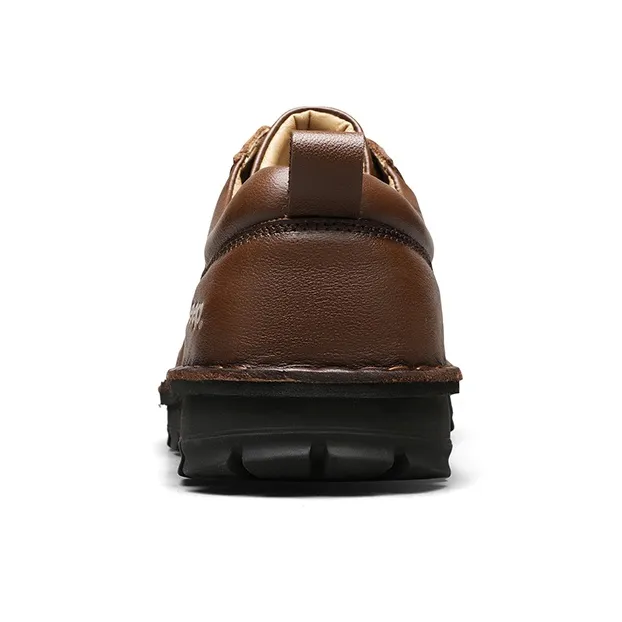 Jeep Dress Shoes Men Low Top Black/Brown-8