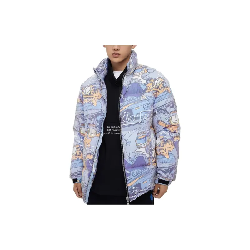 FUN X Garfield Down Jacket Unisex Gray-3