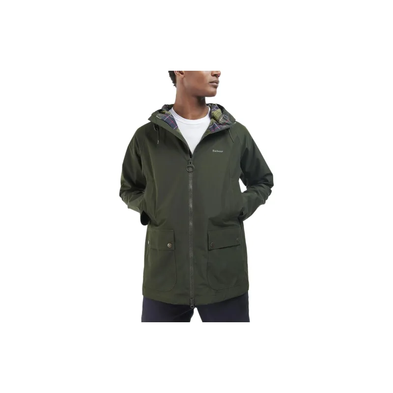 BARBOUR Hooded Domus Jacket Jackets Coats Men's Green-2