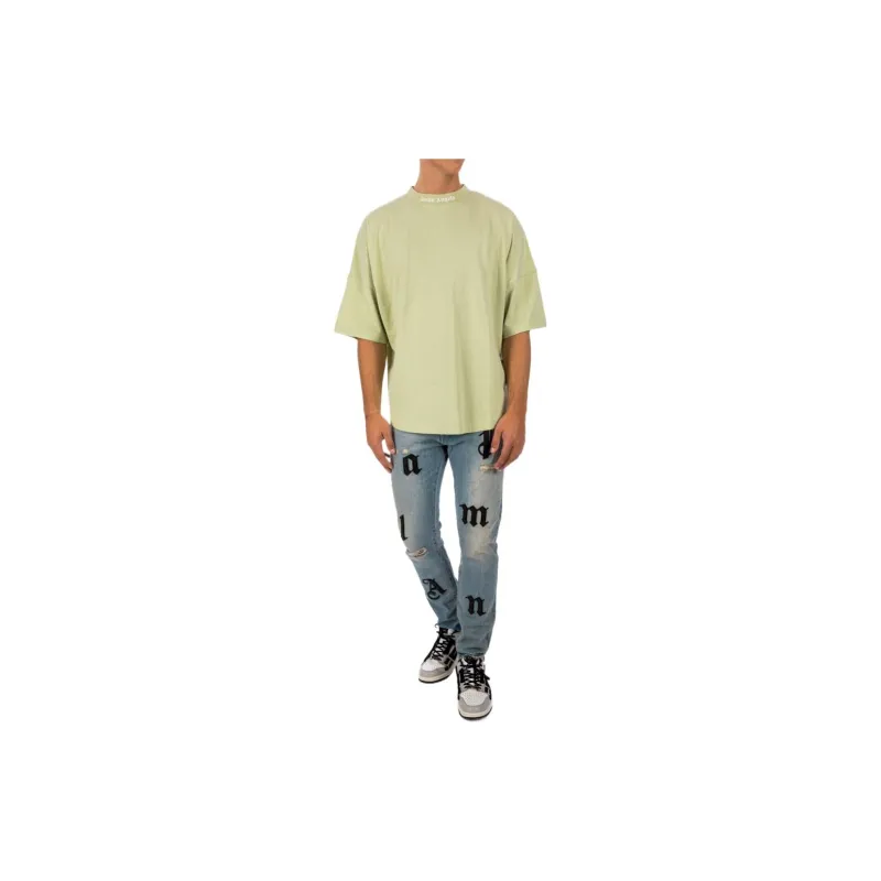 PALM ANGELS T Shirts Men Green-1