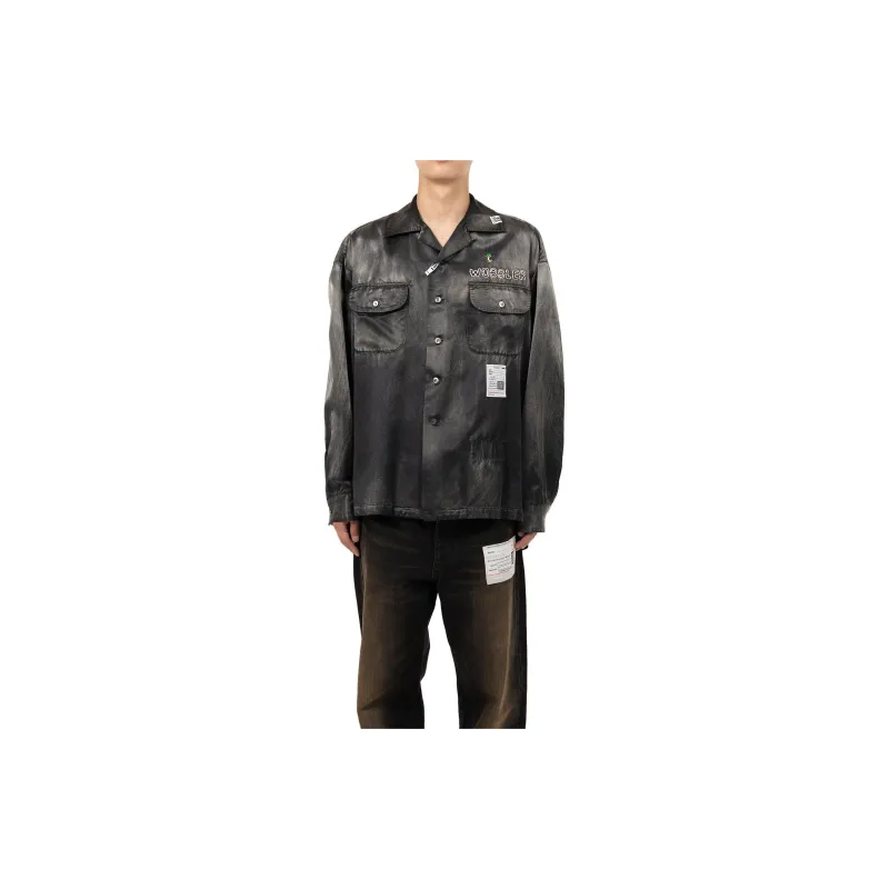Maison Mihara Yasuhiro Bleached Satin Shirt-2