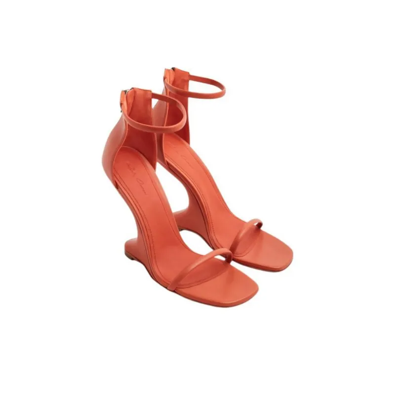 RICK OWENS/RO Cantilever 11 Strap Sandals Women's Orange-3