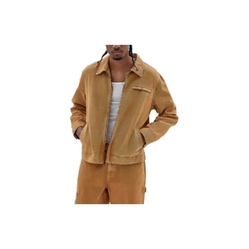 GUESS Jackets Men Beige Yellow-1