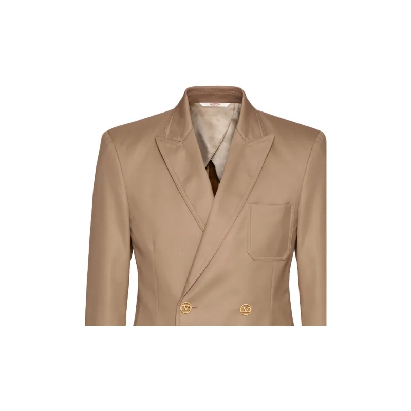 Valentino Double Breasted Long Sleeved Blazer-4