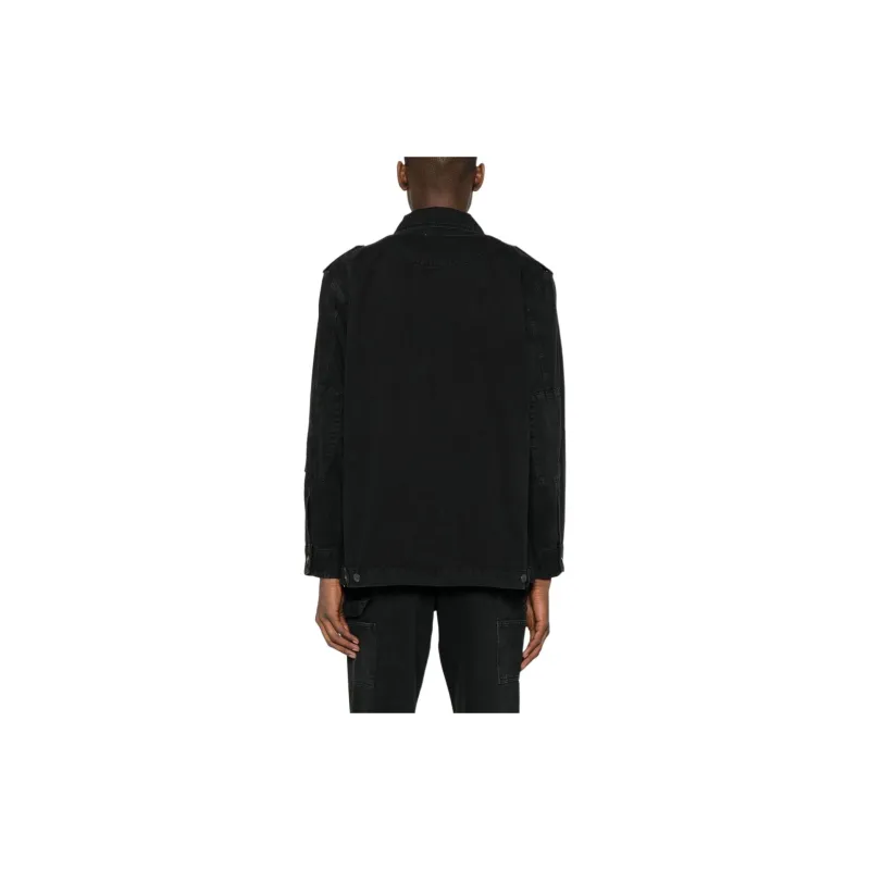 MOSCHINO Pocket-Detailed Buttoned Cargo Shirt Jacket-2