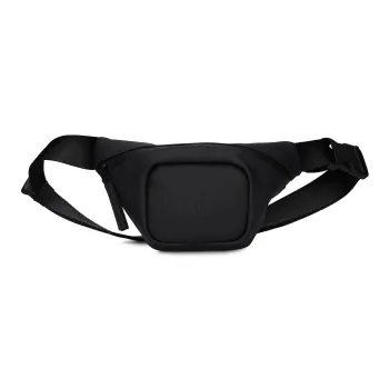 Rains Polyester Fanny Pack Micro Unisex Black/Matte Silver