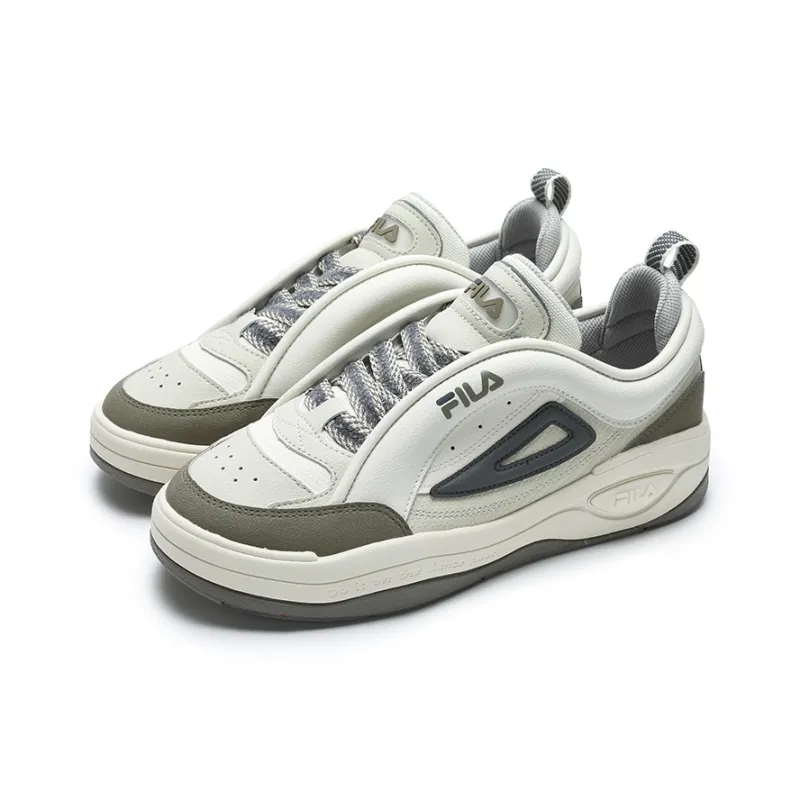 FILA MIX 2 Slip Resistant Low Top Skateboard Shoes Men's White-2