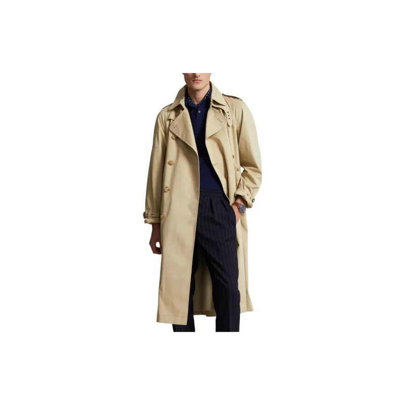 Polo Ralph Lauren SS24 Trench Coat Men's Sandy Beige-2