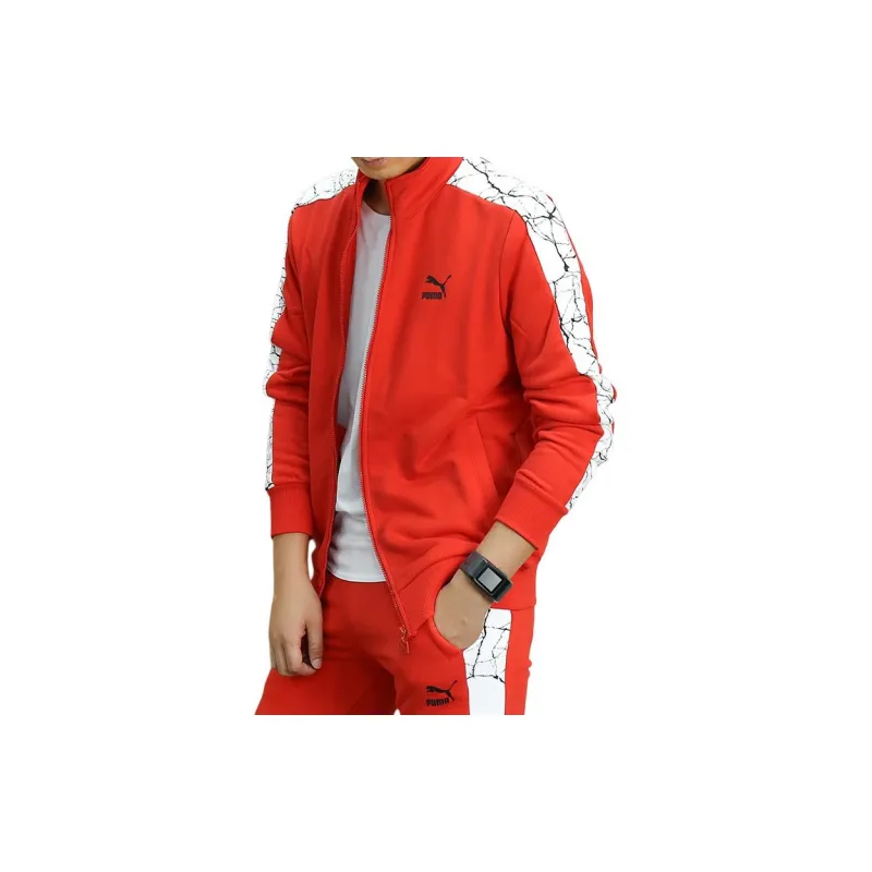 PUMA Jackets Men Red-3