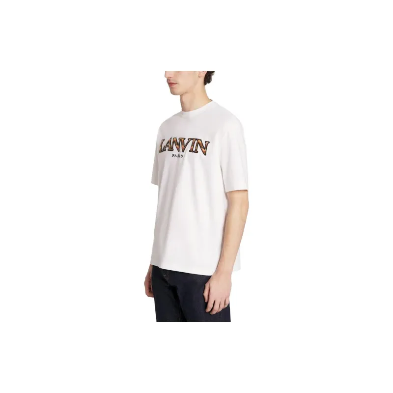Lanvin Classic Curb Embroidered T Shirt-3