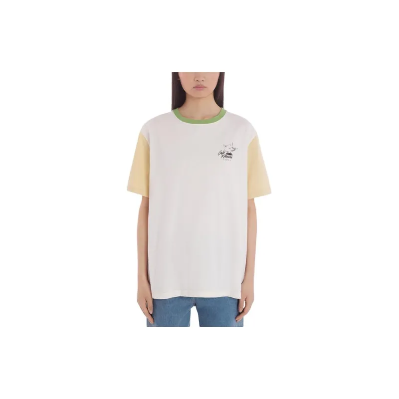 Maison Kitsune T Shirt Unisex White Multicolor-2