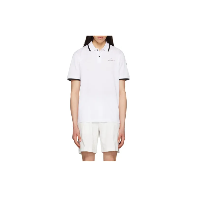 Moncler Polo Shirts Men White-1