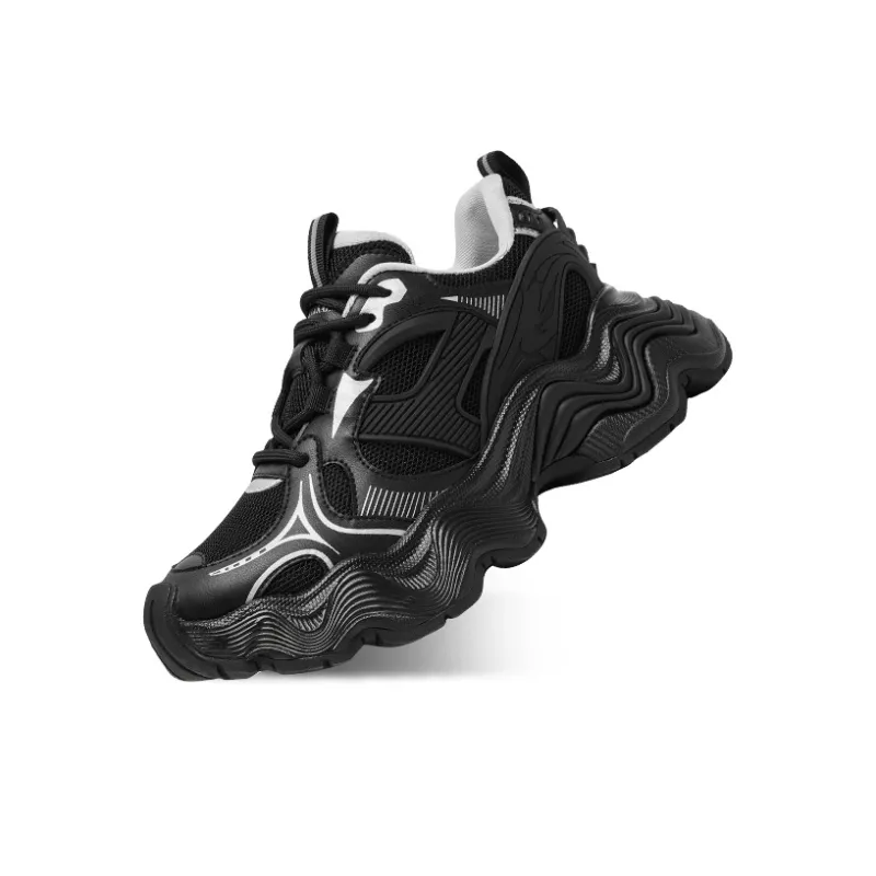 CHERYKALLY Cushioning Anti Slip And Wear Resistant Height Increasing Low Top Chunky Sneakers Women's-9