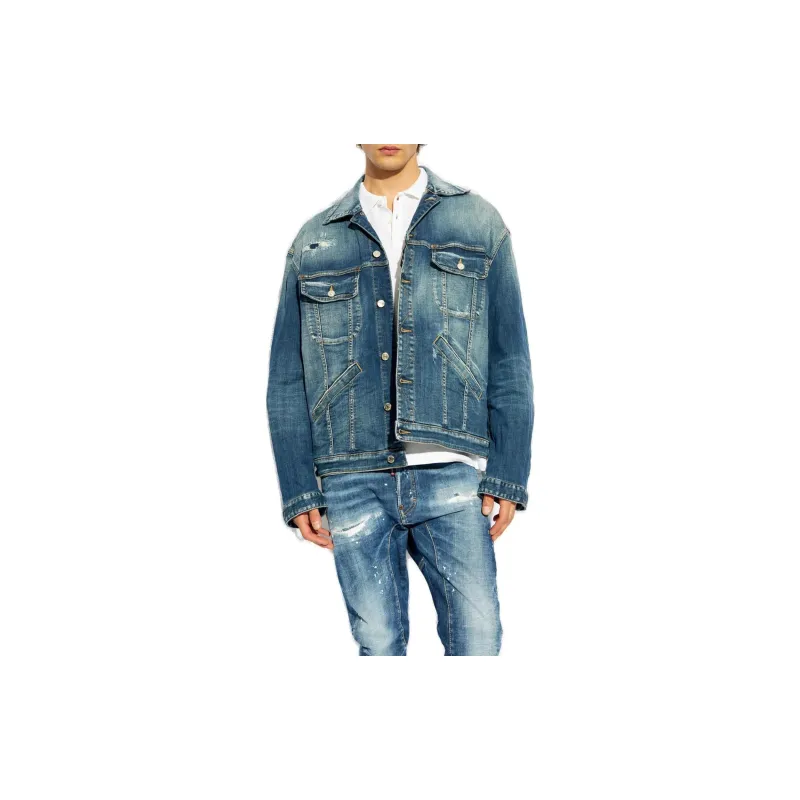 DSQUARED 2 Distressed Denim Jacket-1