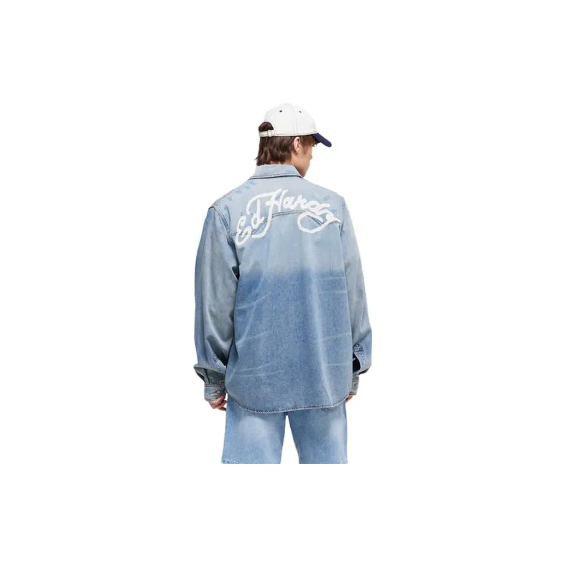 Ed Hardy Denim Jackets Men Indigo-2