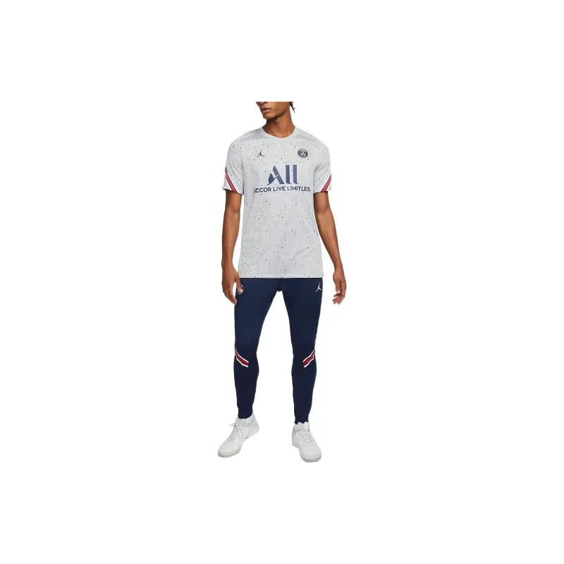 Jordan Paris Saint Germain Soccer Jerseys Men Gray-2