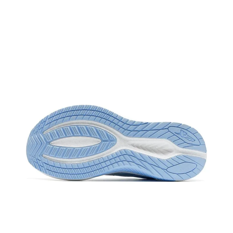 XTEP First Class Cushioning Wear-Resistant Low-Top Casual Running Shoes Men's White Blue-5