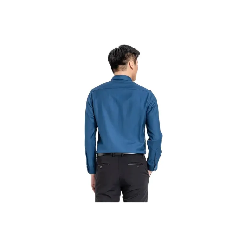 BRAUN BUFFEL Shirt Men's Royal Blue-3