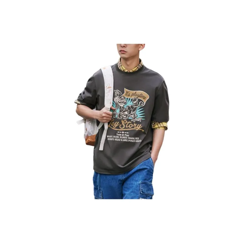 LiNing Disney T Shirt Unisex Obsidian Gray-2