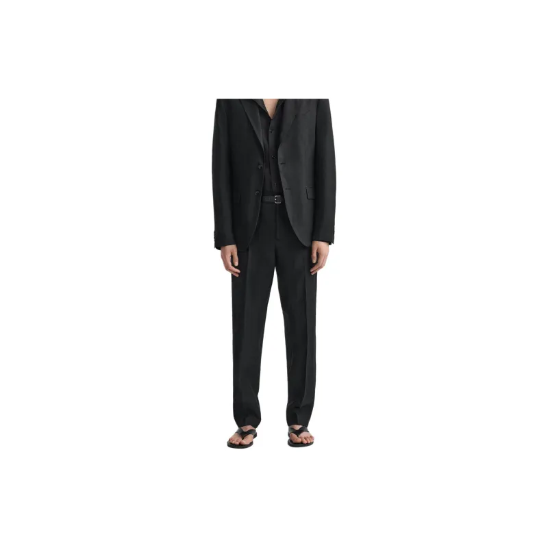 ZARA Suit Trousers Men Black-4