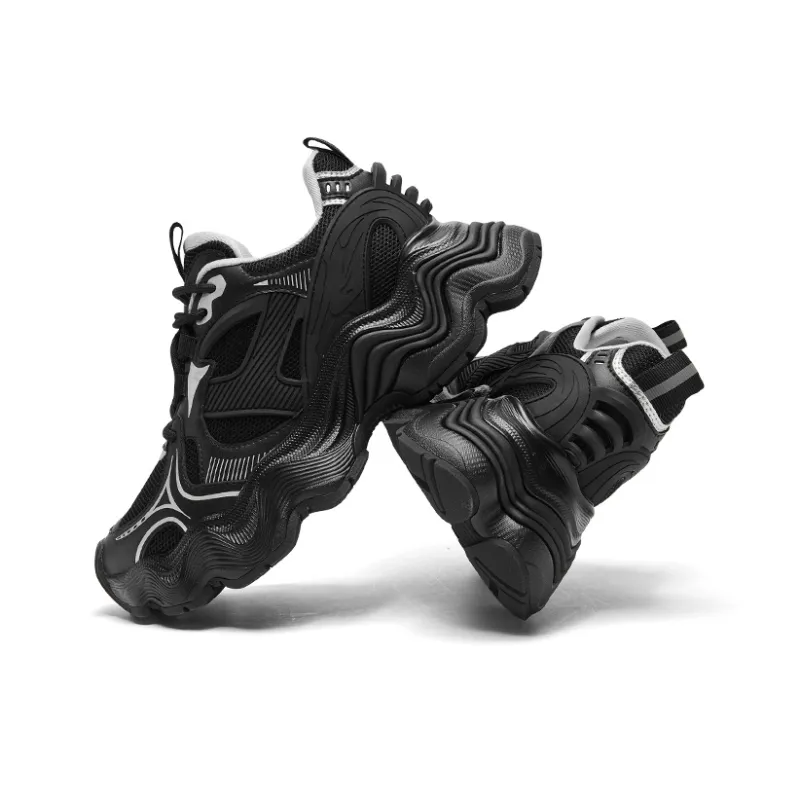 CHERYKALLY Cushioning Anti Slip And Wear Resistant Height Increasing Low Top Chunky Sneakers Women's-11