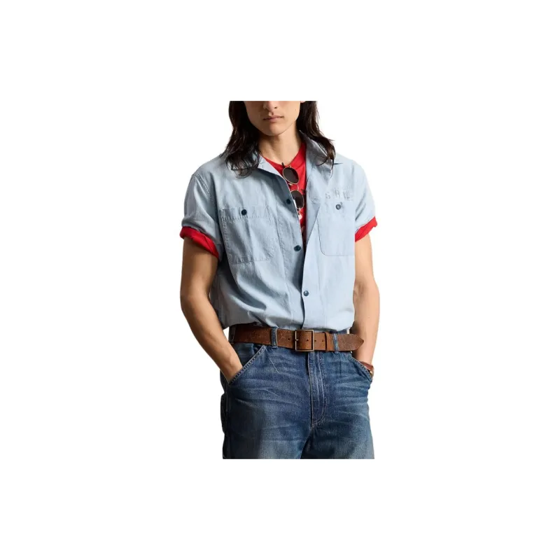 Polo Ralph Lauren SS24 Shirt Men's Light Indigo-4