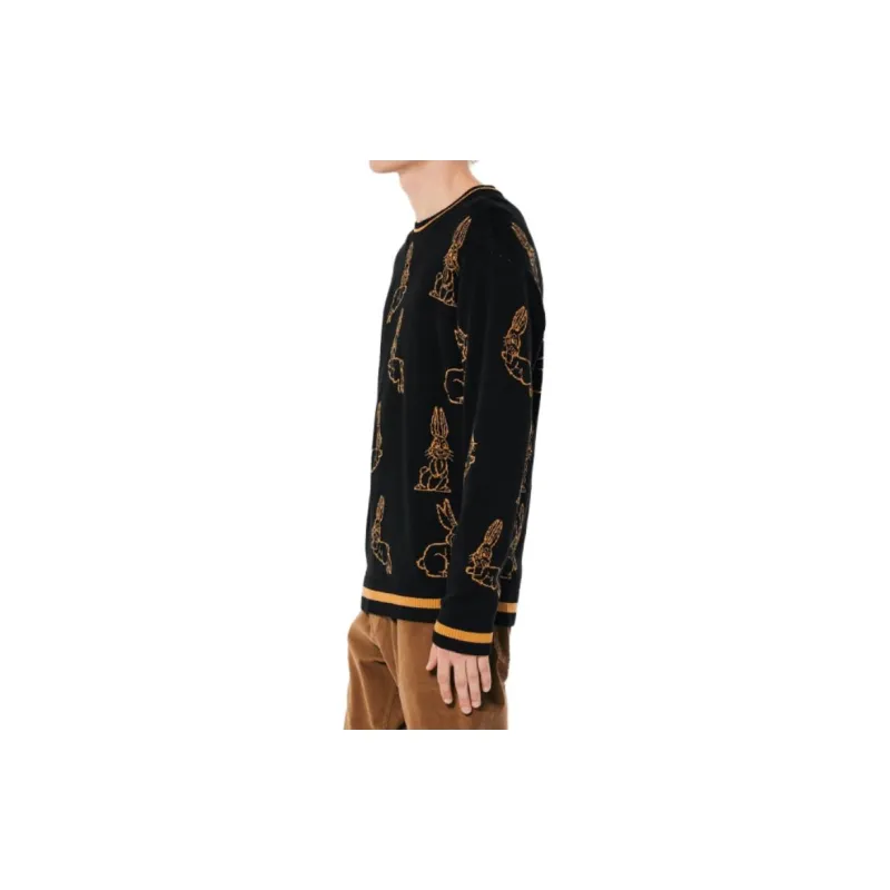 Hollister Knitwear Men Black Print-1