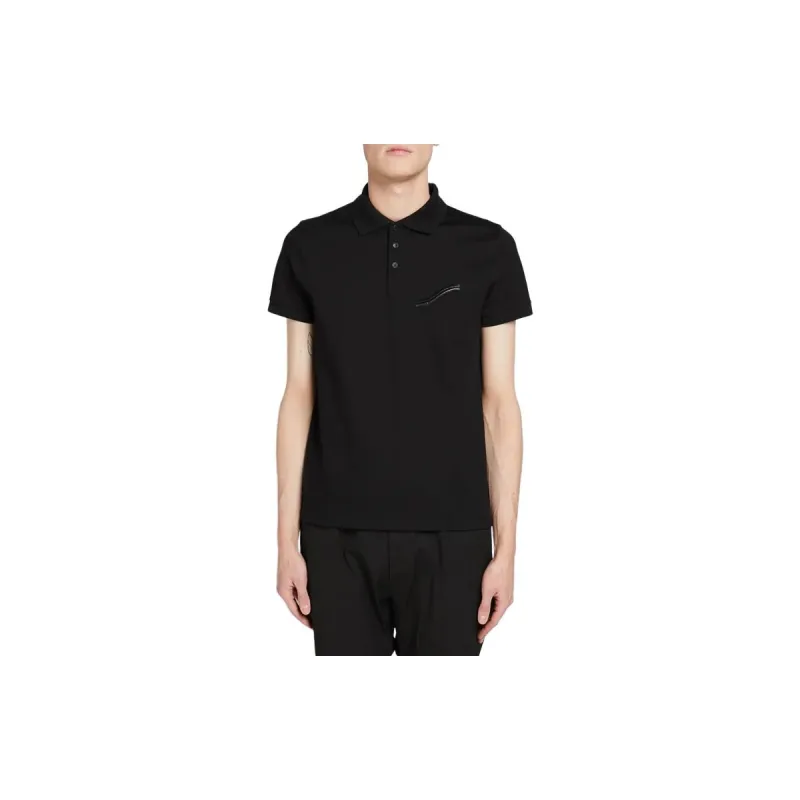 SAINT LAURENT Polo Shirt Men's Black-3