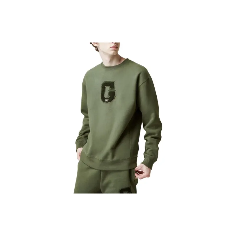 GAP Sweatshirts Men Moss Green-3